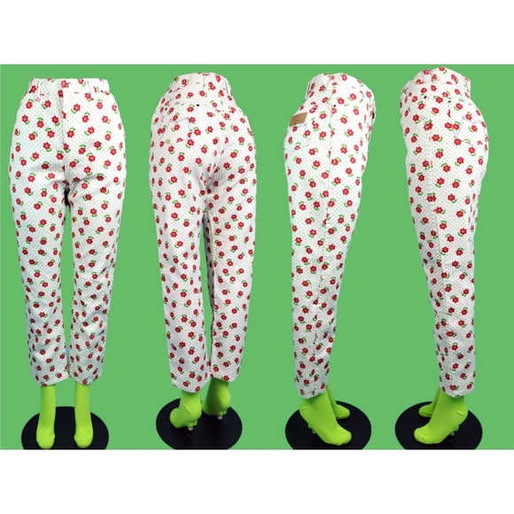 SOLD Vintage 60s flower jeans - Picture 2 of 13